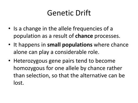 PPT - Genetic Drift, Founder Effect, Bottleneck Effect. PowerPoint ... 
