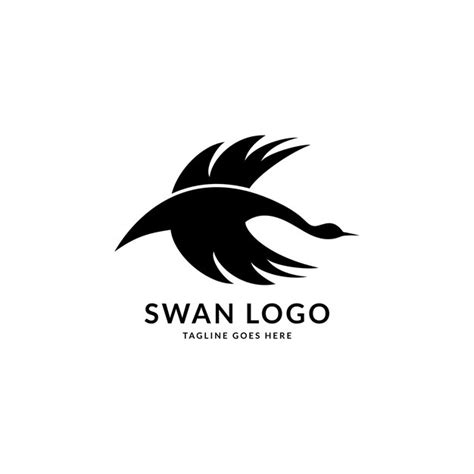 Premium Vector Abstract Flying Swan Logo Vector Template