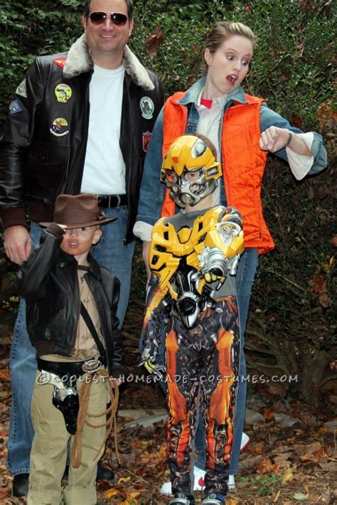 Coolest Homemade Family Costume 1980's Movie Characters