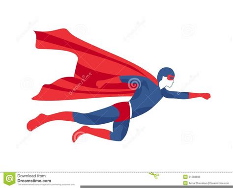 Superhero Flying Clipart