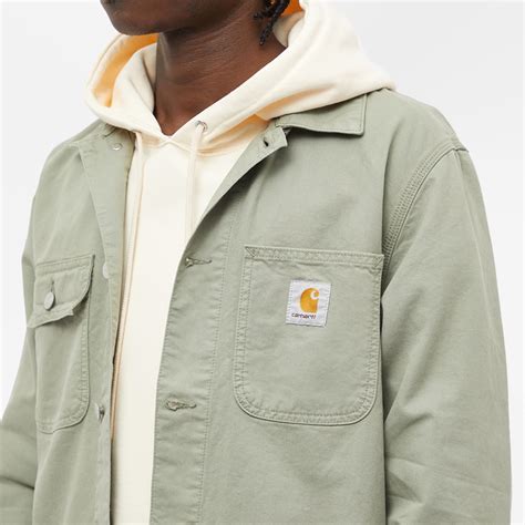 Carhartt Wip Michigan Chore Coat Yucca Newcomb Drill End Us