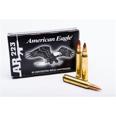 Federal American Eagle 223 Rem 55 Grain FMJ Practice Ammunition