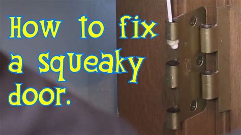 Best Way For How To Fix A Squeaky Door Hinge Use Gun Oil And Que Tips