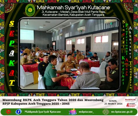 MS Kutacane Ketua MS Kutacane Hadiri Musrenbang RKPK Dan RPJP