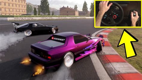 Mazda Rx7 Fc Drifting In Carx Drift Racing Pc Gameplay With G29 Wheel Cam Youtube