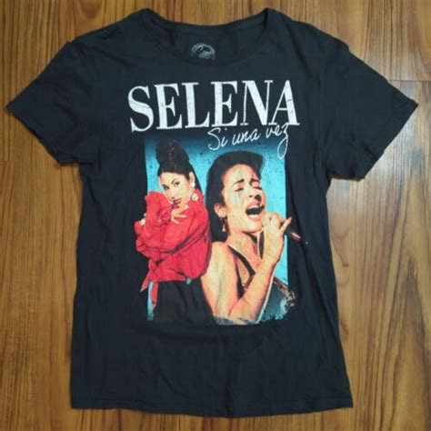 Selena Quintanilla Official Merchandise Black T Shirt Gem