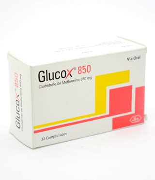 GLUCOX 850 MG 32 COMPRIMIDOS Carol Tienda Online