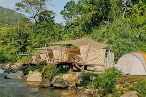 Rekomendasi Glamping Tepi Sungai Yang Hits Di Sentul Bogor Suasananya