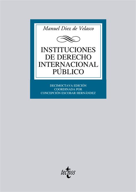 Libro Instituciones de Derecho internacional público 9788430953417