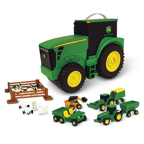 18 Piece Grab And Go John Deere Farm Set - Hammacher Schlemmer