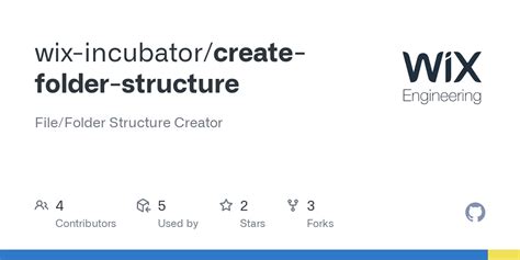 Github Wix Incubator Create Folder Structure File Folder Structure