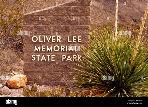 Entrance To Oliver Lee Memorial State Park And Dog Canyon National