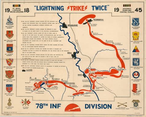 Lightning Strikes Twice 78th Infantry Division Curtis Wright Maps