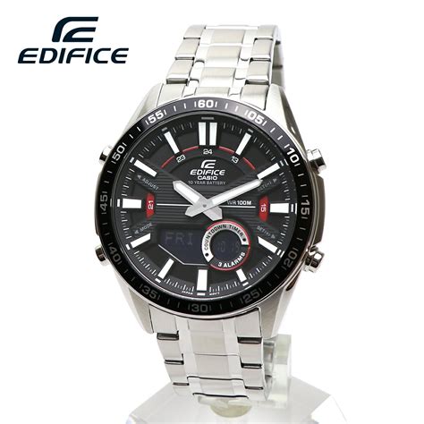 EDIFICE エディフィス CASIO カシオ EFV-C100D-1A クロノグラフ カレンダー ブラック アナログ デジタル ...