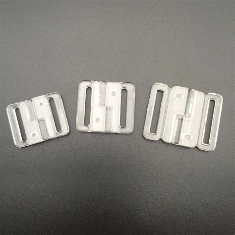 50sets Transparent Hook Snap Clasps Strap Bra Fastener Swimwear Lingerie Buckle Bathing