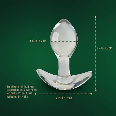 Clear Sensual Glass Wearable Anal Butt Plug Beginner Anal Training Sex Toys Etsy