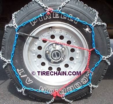 Installation instructions for Diamond Style Tire Chains