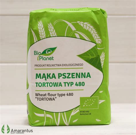 Mąka pszenna tortowa TYP 480 BIO 1 kg Bio Planet eko sklep