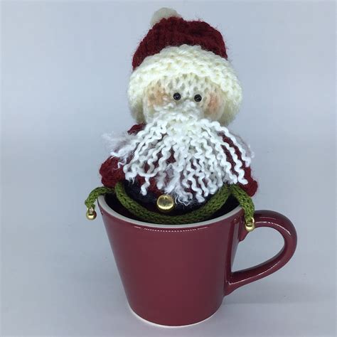 Papai Noel De Trico - Papai Noel mini - amigurumi de tricô | Elo7 Produtos Especiais