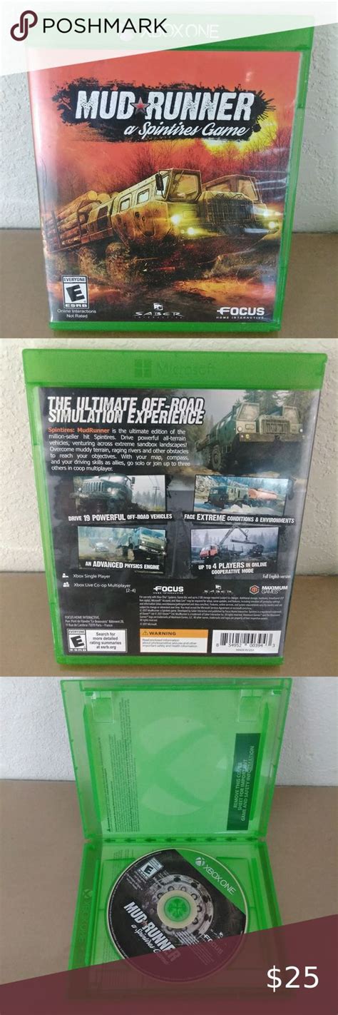 XBOX One Mud Runner Spintires Video Game | Mud runner, Xbox one, Xbox