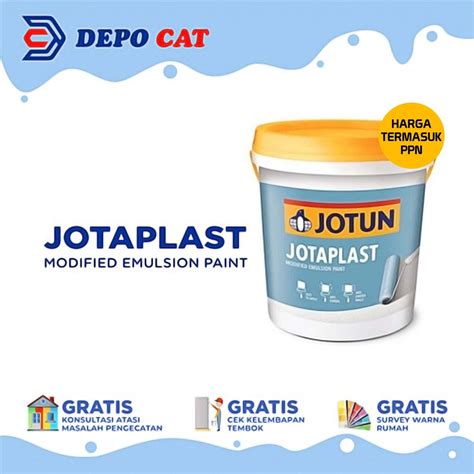 Jual Cat Tembok Interior Jotun Jotaplast White 3 5L 5 Kg Shopee