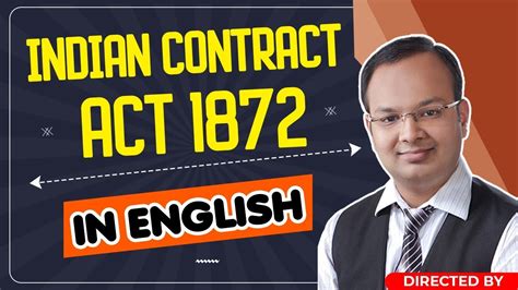 Indian Contract Act 1872 In English Business Law CA CS CMA Bcom