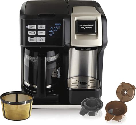 Hamilton Beach Flexbrew Trio 2 Way Coffee Maker Compatible With K Cup Pods Or Grounds Combo