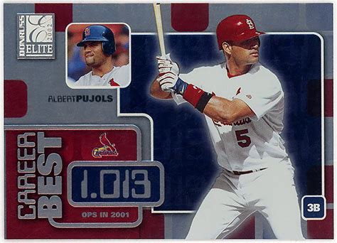 Letaocardinals Albert Pujols Donruss Elite Career Best