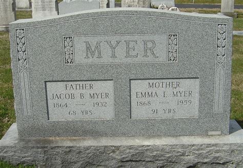 Emma L Nolt Myer Find A Grave Memorial