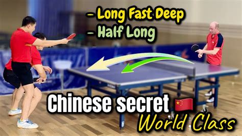 How To Make Backhand Topspin Against Backspin Long Fast Half Long