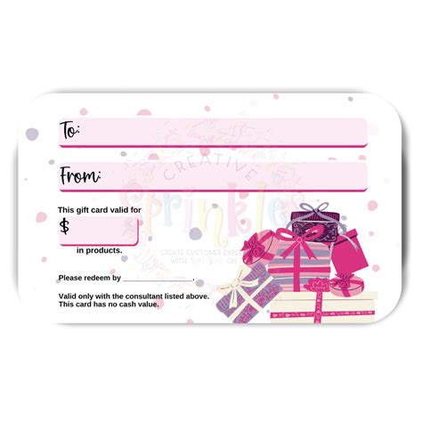 A Gift for You Gift Card (write in amount) – Creative Sprinkles