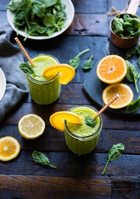 Orange Spinach Banana Smoothie Simple Green Smoothies