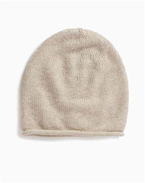 Mens Pure Cashmere Beanie Hat Maisoncashmere