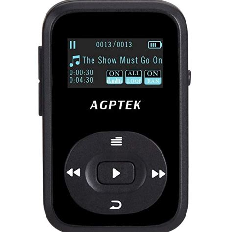 AGPTEK A26 8GB Bluetooth MP3 Player Sports Clip Hi Fi Sound Music