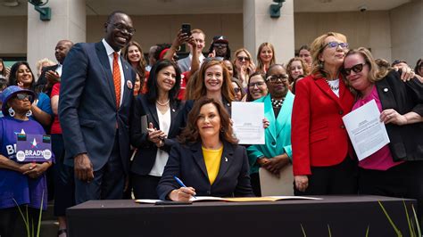 Gov Gretchen Whitmer Signs Michigans Red Flag Legislation Into Law