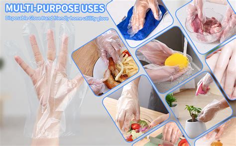 500 Pcs Disposable Food Prep Gloves Kitchen Food Safe Disposable