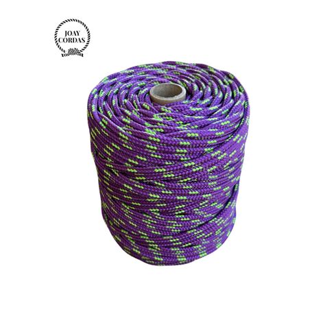 Corda Náutica de Polipropileno 6mm Rolo 90 metros Cor Roxo