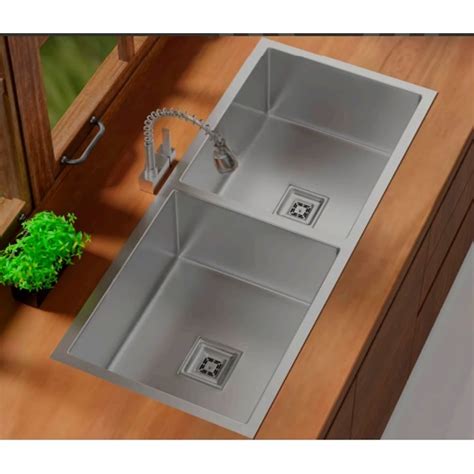 Stainless Steel SS Double Bowl Kitchen Sink at Rs 9620 in Bhayandar ...