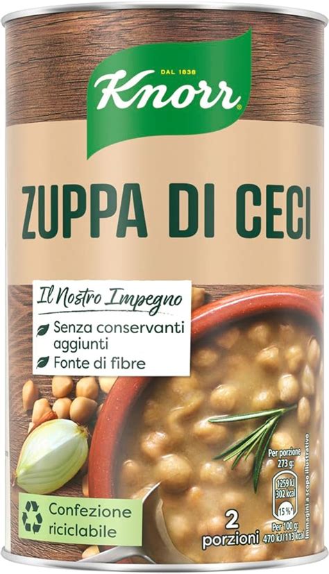 Knorr Zuppa Di Ceci Piatti Pronti Knorr Con Ingredienti Naturali Senza Coloranti E Senza