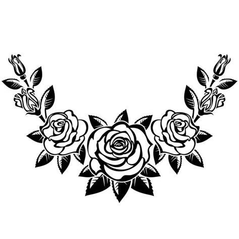 Floral Border Black White Roses Clip Art Illustrations, Royalty-Free Vector Graphics & Clip Art ...