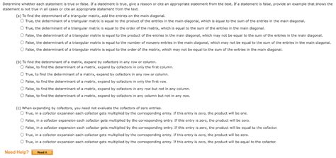 Solved Determine Whether Each Statement Is True Or False If