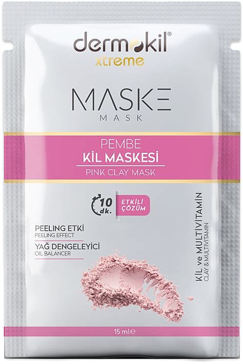 Masque L Argile Rose Pour Visage Sachet Dermokil Pink Clay Mask