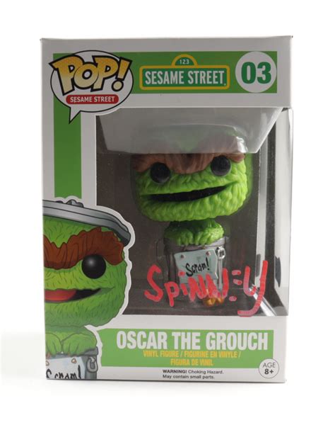 Caroll Spinney Signed Oscar The Grouch Sesame Street Funko Pop