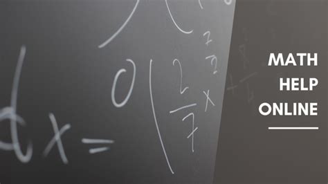 Get Help With Math Online – Sunny Point South