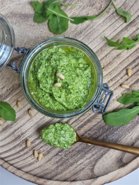 Pesto Roquette Basilic Recette Italienne