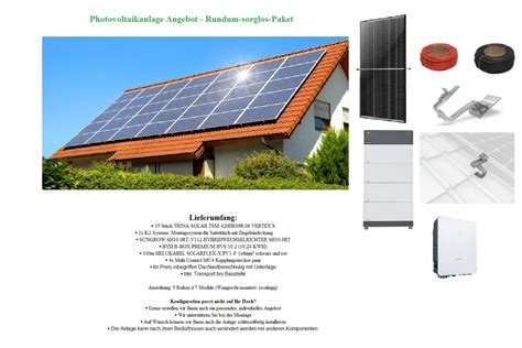 14 7 KWp PV Anlage Speicher Notstrom Und K2 Montagesystem 4S