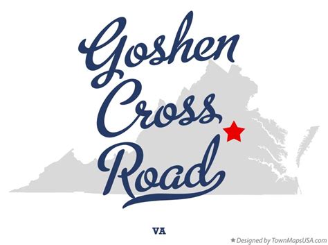 Map of Goshen Cross Road, VA, Virginia