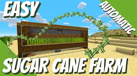 How To Build A Automatic Sugar Cane Farm In Minecraft