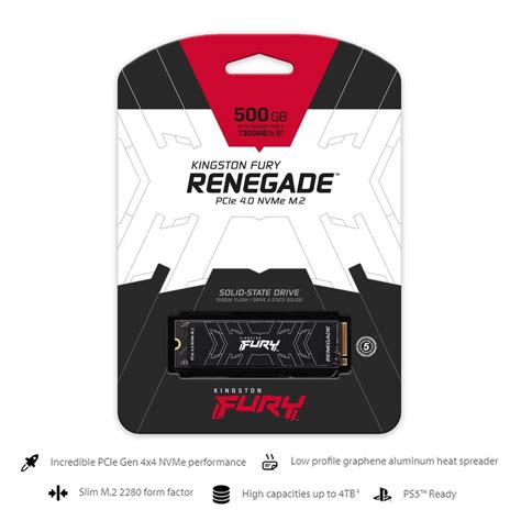 Kingston Fury Renegade 500GB PCIE 4.0 NVME M.2 Internal Gaming SSD ...