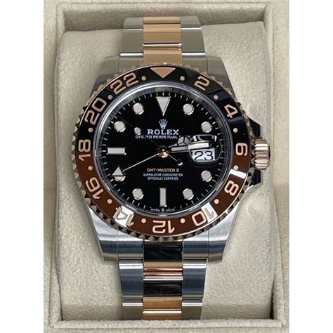 Brand New Rolex Gmt Master 126711chnr Rootbeer Two Tone Rose Gold And Steel 2021 Houston